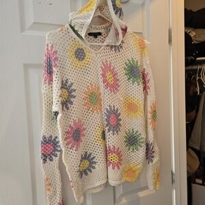 Colorful Crochet Hoodie